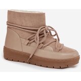 Boto Women's Snow Boots with Laces Beige Rebekah | Shoptok.si