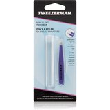 Tweezerman Mini Slant pinceta s poševno konico mini s potovalnim etuijem Lavender 1 kos Cene