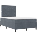  Uzglavlje s madracem Tamno sivo malo dvostruko od baršuna | shoptok.hr