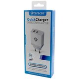 Kucni punjac Teracell DLS-TC04 Fast USB 3.0A+ PD 36W max sa kablom USB na Micro USB beli | Eponuda.com