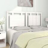 Maison Chic posteljno vzglavje - vzglavna omarica - nočna omarica belo 140,5x4x100 cm trdna borovina, (21705800) | Shoptok.si