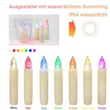 YUNSHENG RGB LED božične svečke z daljincem - set 30 kosov | Shoptok.si