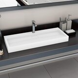 vidaXL Umivaonik od lijevanih minerala/mramora 120 x 46 x 11 cm bijeli Cijene