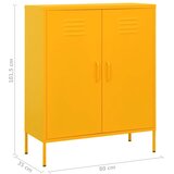 Ormarić za pohranu boja senfa 80 x 35 x 101,5 cm čelični | shoptok.hr