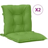  Jastuci za stolice 2 kom prošarano zelena 100x50x7 cm tkanina | shoptok.hr