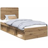  Krevetna konstrukcija Umjetnička hrastovina 90 x 190 cm | shoptok.hr