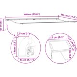  Ročna Retraktibilna Tenda z LED Zelena in Rumena 600x350 cm, (22146059) | Shoptok.si