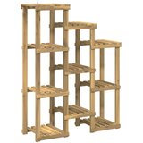 Stalak za biljke Bijela 85 x 30 x 114,5 cm Čvrsto drvo akacije | shoptok.hr