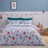 Catherine Lansfield Modra posteljnina za zakonsko posteljo iz mikrovlaken 200x200 cm Gingerbread – | Shoptok.si