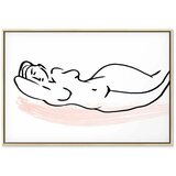  Slika - Sunbathing (1 Part) Wide 120x80 U prirodnom drvenom okviru | shoptok.hr