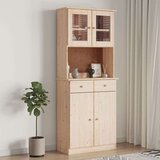 vidaXL Visoka komoda ALTA 77 x 35 x 188 cm od masivne borovine | shoptok.hr