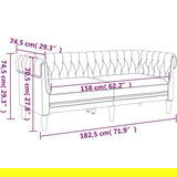  3-dijelni set sofa tamnosmeđi od tkanine | shoptok.hr