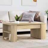 vidaXL Stolić za kavu boja hrasta 102x55x42 cm konstruirano drvo Cijene