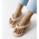 Gemre Beige chunky flip-flops Smithfield | shoptok.hr