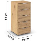 Modern Living Nočna Omarica Mars, Barva Hrasta | Shoptok.si