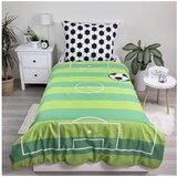 Jerry Fabrics Zelena enojna bombažna otroška posteljnina 140x200 cm Football – | Shoptok.si