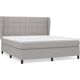  Box spring postelja z vzmetnico svetlo siva 180x200 cm blago, (20788977) | Shoptok.si