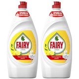 Fairy Set tečnih deterdženata za ručno pranje posuđa, 2x900 ml, Limun Cene