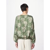 LA STRADA UNICA Bluza 'HALLIE' bež / kari / temno zelena / bela | Shoptok.si
