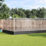 vidaXL Voliera s podaljškom srebrna 1246x414x212 cm jeklo | Shoptok.si