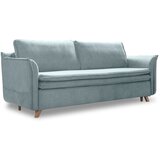 Miuform Svijetlo plava baršunasta sklopiva sofa 225 cm – Cijene