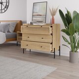 Marckeric Niska komoda u dekoru hrasta u prirodnoj boji 90x80 cm Mayra – | shoptok.hr