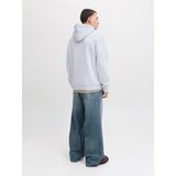 Jack & Jones Sweater majica 'JJHAYATO' tamno plava / tamno zelena / bijela melange | shoptok.hr