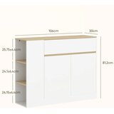  Komoda veliki pretinac za ormar 3 police ladica 106 x 30 x 81 2 cm bijela/drvo | shoptok.hr