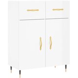  Komoda sjajna bijela 69,5x34x90 cm od konstruiranog drva | shoptok.hr