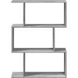 vidaXL Pregrada / regal za knjige 3 razina sonoma 70x24x97 cm drveni | shoptok.hr