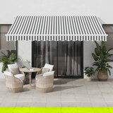 vidaXL Avtomatsko zložljiva tenda antracit in bela 400x300 cm | Shoptok.si