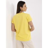 BASIC Feel Good T-shirt-CLM-TS-1640.87-yellow | Shoptok.si