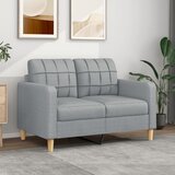vidaXL Dvosed svetlo siv 120 cm blago Cene