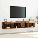  Set TV komoda s LED svjetlima 2 pcs Staro drvo 80 x 30 x 30 cm | shoptok.hr