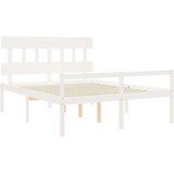  Krevet za starije s uzglavljem bijeli 160x200 cm masivnog drva | shoptok.hr