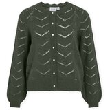 Vila Telovniki & Jope Cardigan Tuli L/S - Deep Depth Zelena Cene