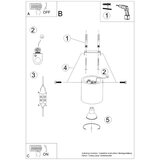  Stropna svetilka ORBIS naravni les, (21347609) | Shoptok.si