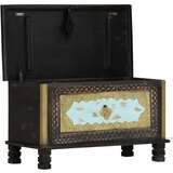 vidaXL Škrinja za pohranu crna 80 x 40 x 45 cm od masivnog drva manga | shoptok.hr