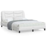  Okvir za krevet s uzglavljem bijeli 140x200 cm od umjetne kože | shoptok.hr