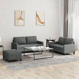 The Living Store Sedežna garnitura z blazinami 3-delna temno sivo blago - Sedežna Garnitura, (21481268) | Shoptok.si