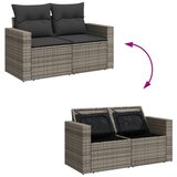 12-dijelni set vrtnih sofa od poliratana s jastucima sivi | shoptok.hr