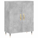 The Living Store Komoda betonsko siva 69,5x34x90 cm inženirski les - Komoda, (21503298) | Shoptok.si