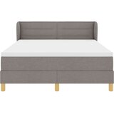 Box spring krevet Sivo-smeđa 140 x 190 cm tkanina - Sivo-smeđa 140 x 190 cm Dizajn linija | shoptok.hr