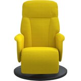  Naslonjač s osloncem za noge žuti baršunasti | shoptok.hr