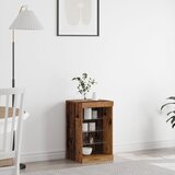 vidaXL Stranska omarica z LED lučmi iz starega lesa 41x37x67 cm | Shoptok.si