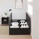 Krevet s ladicama Crni hrast 90 x 190 cm Konstruirano drvo | Eponuda.ba