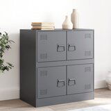  The Living Store Komoda antracitna 67x39x73 cm jeklo - Komoda, (21495627) Cene
