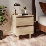  Noćni ormarići i noge od borovine 2 kom boja hrasta 40x35x50 cm | Eponuda.com
