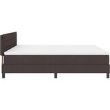  Postelja boxspring z vzmetnico Temno rjava 180 x 200 cm blago, (5000127134) Slike