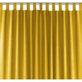  Curtain MILANA color mustard style classic 10cm tab tops chenille 420x300 HOMEDE | shoptok.hr